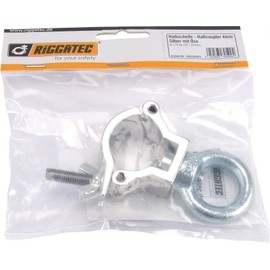 Riggatec Half Clamp - Half Coupler Small Silver with Eyelet up to 75 kg (32-35 mm)
