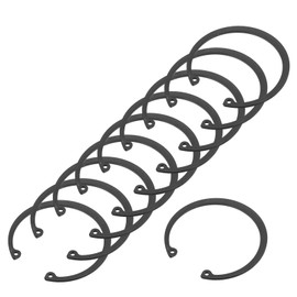 PATIKIL 10 Pcs Internal Retaining Rings, 62mm C-Clip Snap Ring 65 Manganese Steel Internal Retaining Circlip Snap for Automotive Grooved Shafts Stud