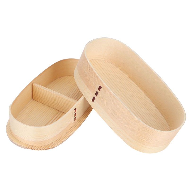 Lunch Box Set Japanese Style Wooden Food Storage Container for