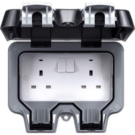 BG ELECTRICAL OUTDOOR SWITCHED SOCKET 2G DP 13A