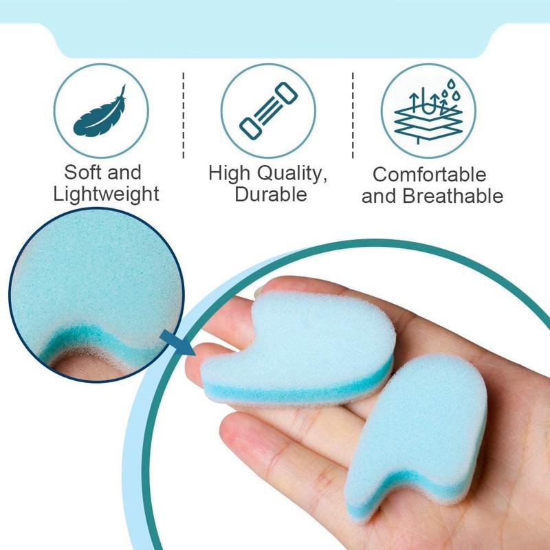 Foam Toe Separators for Overlapping Toes - 3 Layer Foam