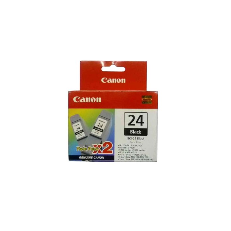 Canon Black ink tank (twin pack) BCI24BKTWIN