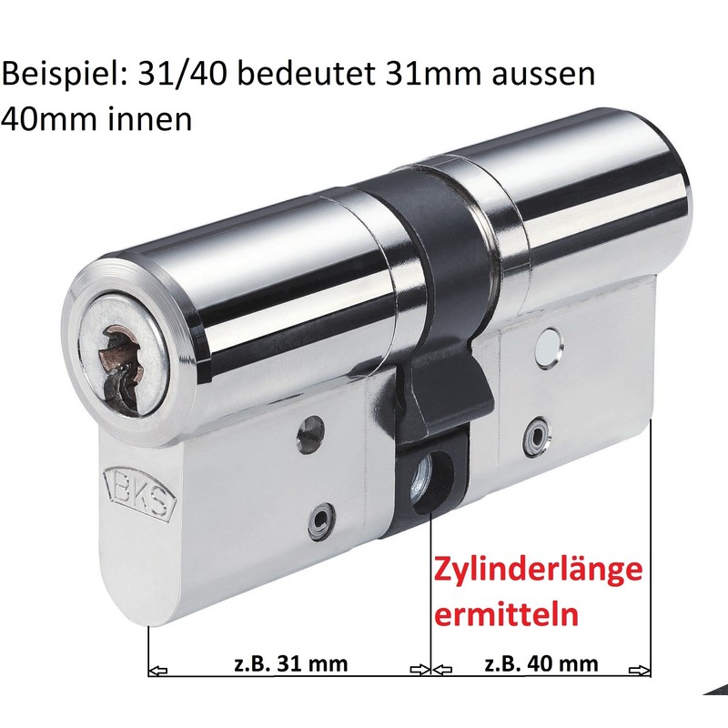 BKS Janus 46 Profile Cylinder with Security Card and 5