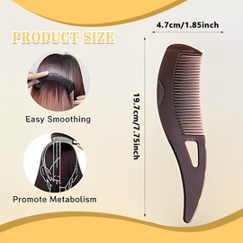 Dandruff Removal Comb, Pack of 2 Dandruff Comb Dandruff Comb Hollow Tooth Hair Brush Easy to Clean Refreshing Massage Comb for Removing Dandruff, Dirt and Lice, Suitable for Women Men