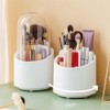 Imported Large Capacity 360-Degree Rotating Dustproof Eyeshadow Brush Holder with Cover for Vanity Organizer NO.1 20ea