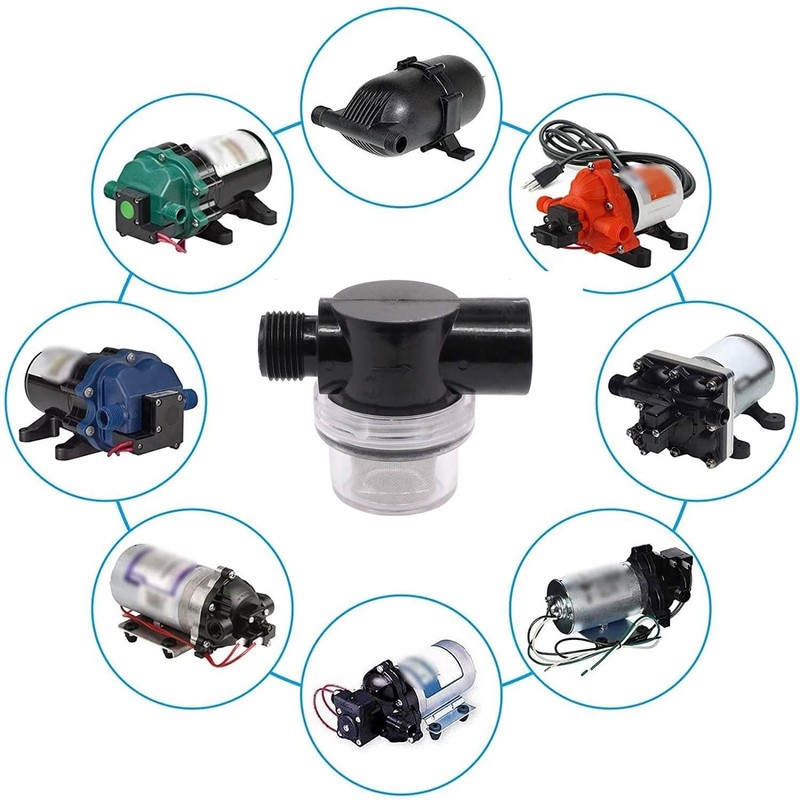 Twist-On Pipe Water Pump Strainer,RV Water Pump Filter Compatible With