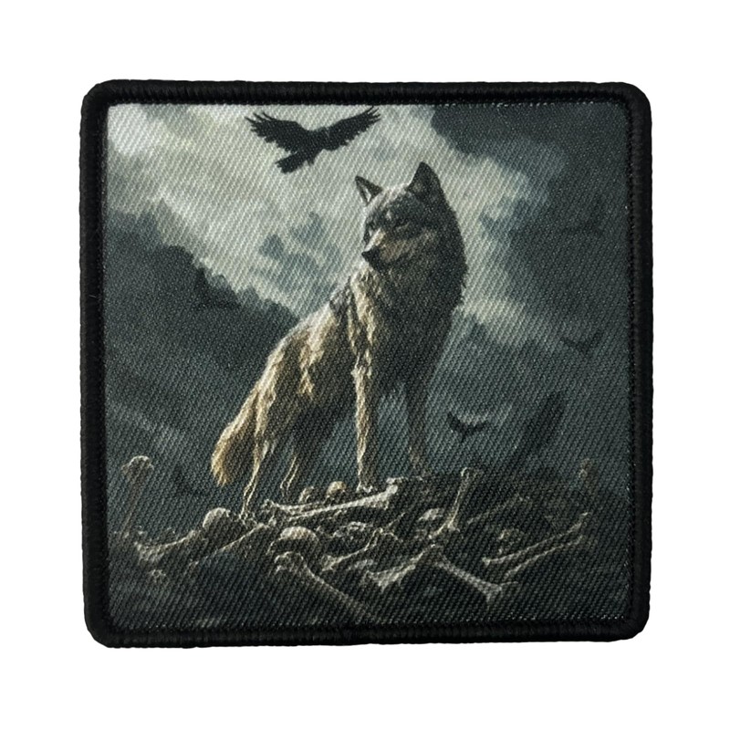 Patches Velcro, Wolf Military Tactical Patch Print Emblem Tactical Morale