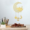 Ramadan Mubarak Decoration Wooden Pendant, 1 Piece Star Moon Lantern
