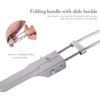 iBasingo Titanium Folding Spatula Small Camping Frying Shovel Kitchen Beefsteak