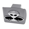 Elektroplate Metalhead Alien All Metal Brushed Chrome Hitch Cover for