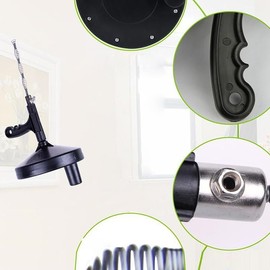 tooloflife Drain Auger, Plumbing Snake Drain Auger Hair Clog Remover, Heavy Duty Pipe Drain Clog Remover for Bathtub Drain,Drains, Sinks, Tubs(5M)