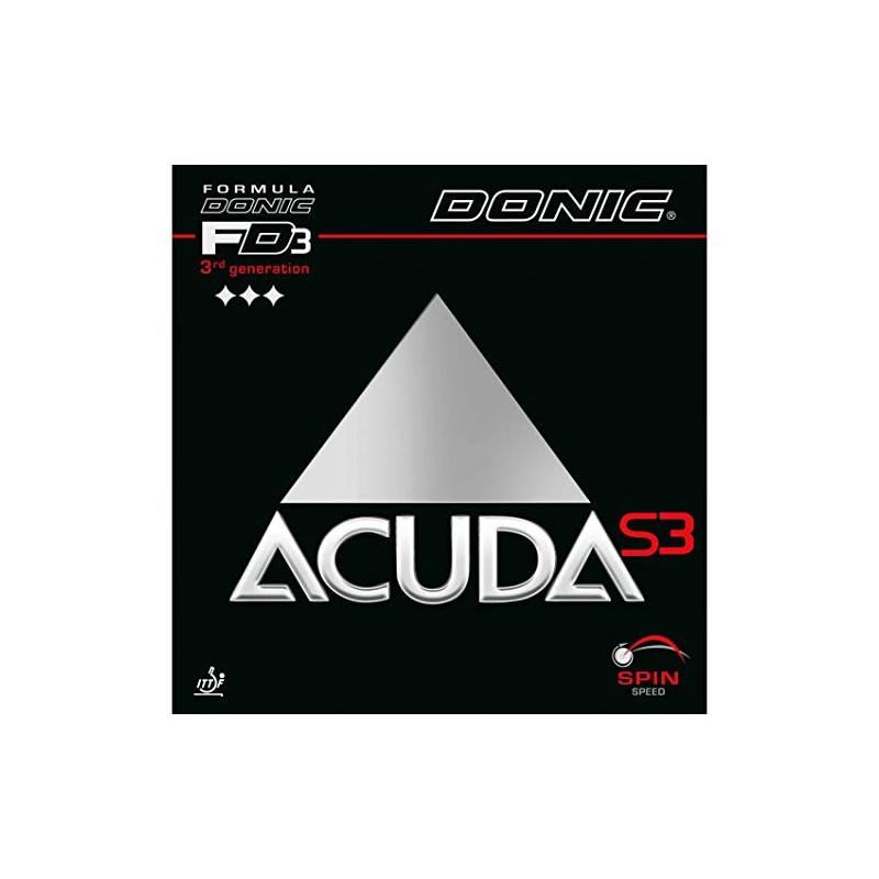 DONIC rubber Acuda S3, black, 2.0 mm
