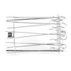 Stainless Steel Roaster Electric Oven Barbecue Skewers Needle Cage Set