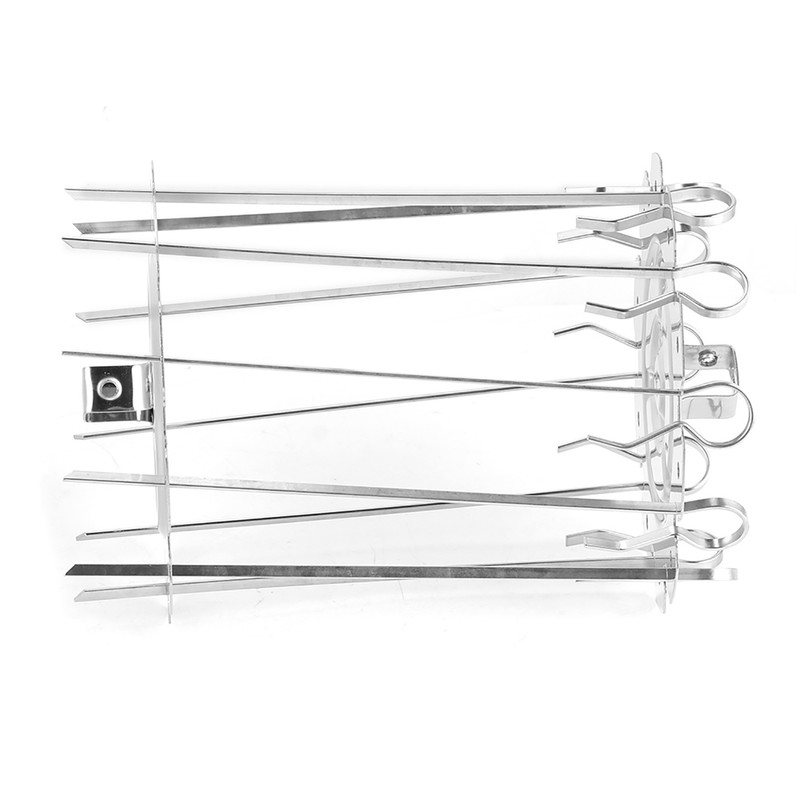 Stainless Steel Roaster Electric Oven Barbecue Skewers Needle Cage Set