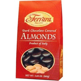 Ferrara Dark Chocolate Covered Almonds, 5.6-Ounce Boxes (Pack of 4)
