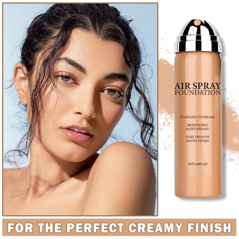 Flawless AirBrush Foundation High Coverage Foundation Smooth Creamy Matte Spray