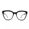 SALSA SA8005 BK Black Womens Square Full Rim Eyeglasses 53-17-135