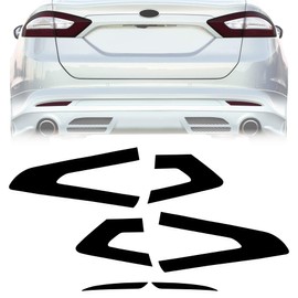 NDRUSH Blackout Taillight Vinyl Tint Film Precut Light Cover Overlay Tail Light Reflector Wrap Compatible with Ford Fusion 2013 2014 2015 2016