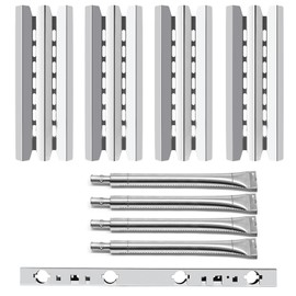 Criditpid Grill Replacement Parts for Broil King 9221-64, Baron 440 320 340 420 S420 S320, Stainless Steel BBQ Heat Plate Shields, Burner Tubes & Cross-Over Burner for Broil King Gas Grill.