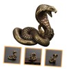CORHAD Zodiac Snake Tea Table Ornament Sturdy Brass Statue for
