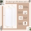 Chunful 60" Clear Garment Bags for Hanging Clothes 4-Pack Dust-Proof