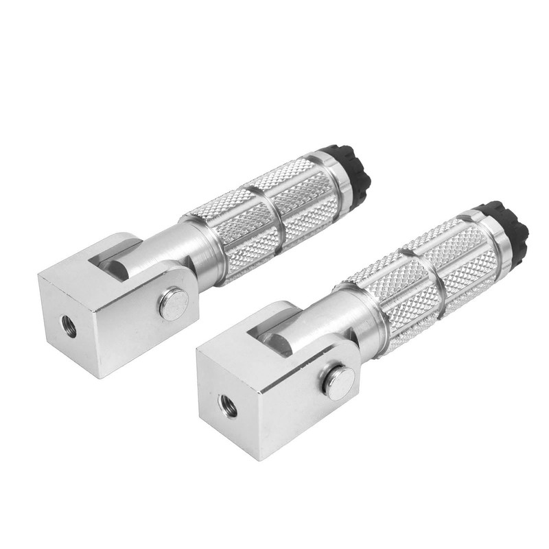 2Pcs Motorcycle Foldable Foot Pegs M8 Antislip Aluminium Alloy Universal