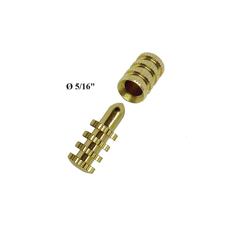 Bonoda Brass Table Pins w/Sockets 10 Sets