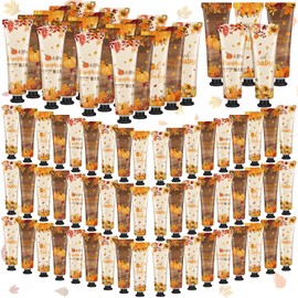 Dansib 10 Pcs Fall Hand Cream Bulk Gifts for Women Pumpkin Hand Lotion Bulk Baby Shower Party Favors for Guests Travel Size Thanksgiving Wedding Birthday Party Supplies