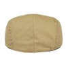 JANGOUL Men Ivy Cap Cotton Twill Newsboy Flat Hat (Khaki,