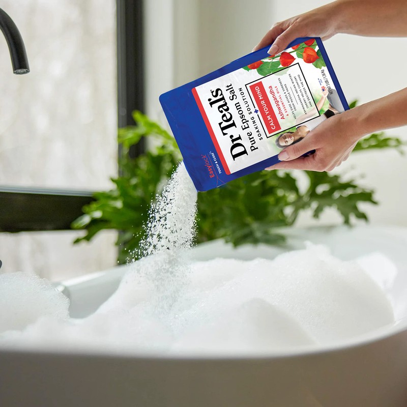 Dr Teal's Pure Epsom Salt, Ashwagandha & Essential Oils, 3