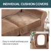 FantasDecor 4 Piece Sofa Velvet Couch Covers for 3 Cushion