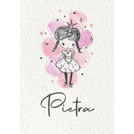 Pietra: Taccuino A5 | Nome personalizzato Pietra | Regalo di compleanno per moglie mamma sorella figlia ... | Design: piccola principessa | 120 pagine a righe, piccolo formato A5 (14.8 x 21 cm)