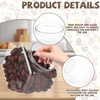 ACXFOND 4 Pcs 129 Oz Plastic Candy Jars, Clear Cookie