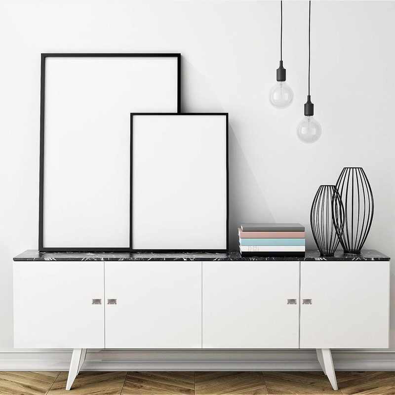 MOROBOR 4Pcs Nickel Pocket Doors Drawer Handle Flush Ring Pull,