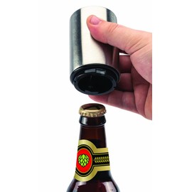 Jokari Magnetic Automatic One Handed Bottle Top Pop Opener. Easily Open Any Pry Top Beverage Without Damaging the Cap With 1 Push Single Handedly. Perfect Bar Accessory for Beer and Gadget Lovers (1)