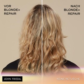 John Frieda Blonde+ Repair System Shampoo - Bond Building - Contents: 250 ml - For Damaged Hair by Lightening - With Bond Building Plex