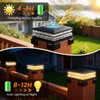 APONUO Solar Post Cap Lights Outdoor, 3 CCT& 2 Brightness