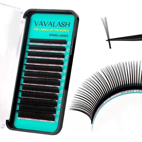 VAVALASH 5D Flower Spikes Lashes,Premade 5D Flora Spikes Lash Extensions,Matte
