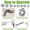 Bestgle 8 Pcs Stop Collar Set Carbon Steel Split Ring