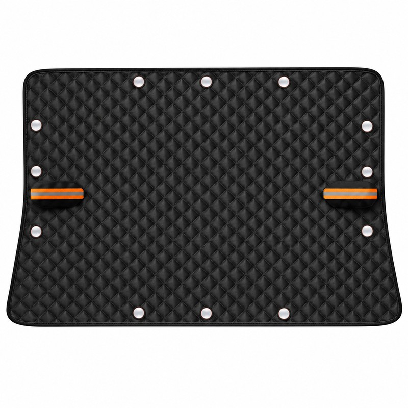 Car Windshield Cover for Ice and Snow - Black Front