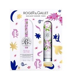 ROGER & GALLET | Tea Leaf Gift Set | | 1 fl oz Fragrant Water | 1 oz Hand & Nail Cream | Limited Edition