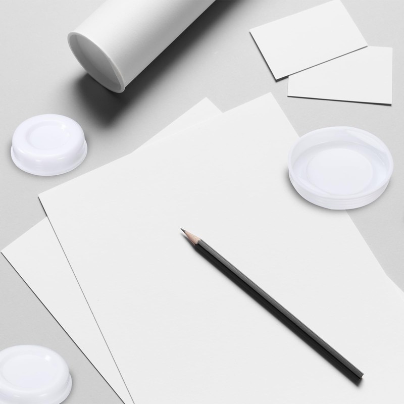 Sourcing Map 50 Pcs White PE Plastic 2" ID Round