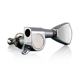 VANSON VN-04 Chrome 3-a-side Tulip Tuners/Machine Heads for Epiphone Les Paul, SG, ES, PRS, Schecter, Ibanez, Acoustic etc. (3-a-side, Chrome)