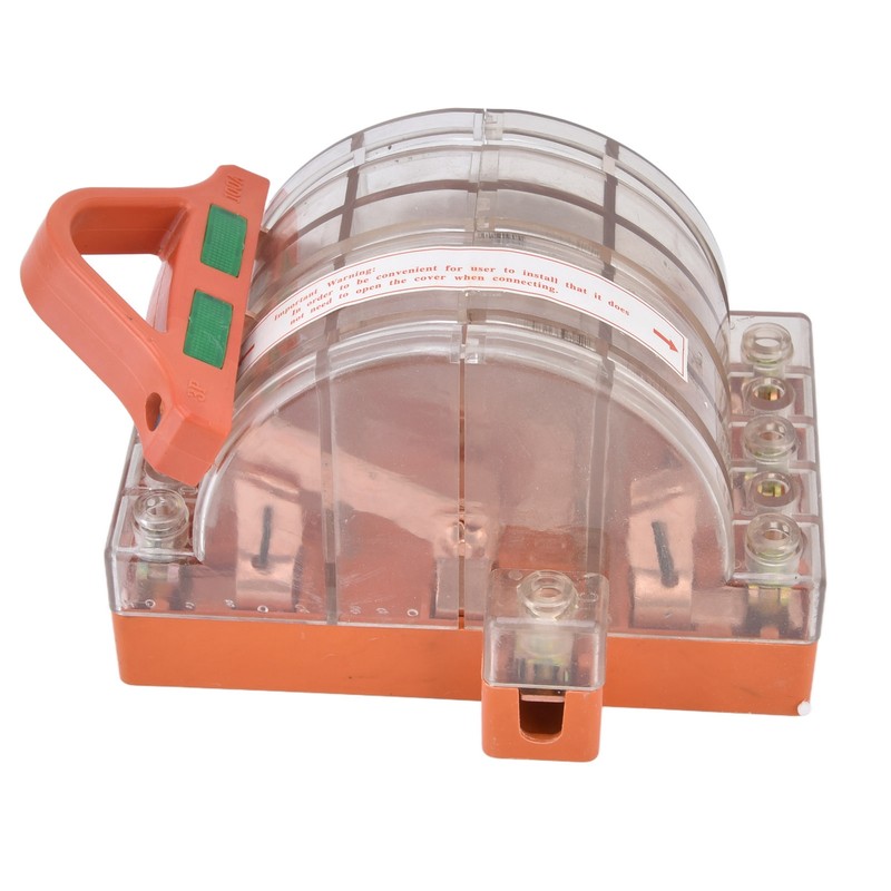 Disconnect Knife Switch Full Copper Transparent Shell 3 Pole Double