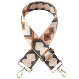 Dresime Replaceable Bag Straps, Colourful Shoulder Strap for Shoulder Bags, Carry Bags, Handbags and Women's Bags, for Men and Women, 3.8 cm Wide, DIY Accessories for Bag 1