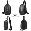 O-TBOST EVA Hard Shell Crossbody Sling Backpack for Men Anti-Theft