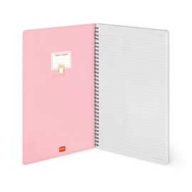 LEGAMI - Spiral Bound Notebook, Ruled, 7 mm, Corgi Theme, A4 Size, Maxi, Made from FSC Certified Paper, Includes 1 Sheet of Stickers, 160 Pages, Elastic Closure, 21 x 29 cm