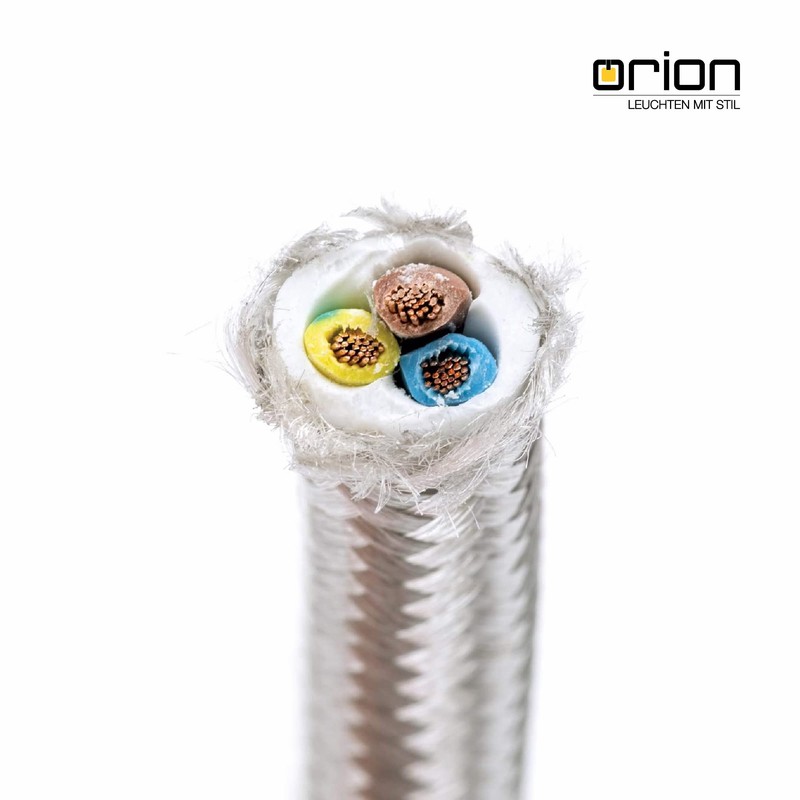 Textile Coated Plastic Cable, Fabric Power Cable, 3-Wire Cable, 3