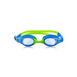 Kids Swimming Goggles, 1Pcs Anti-Fog Waterproof UV Pool Goggles Clear Vision Pool Goggles for Toddler Kids Youth Ages 3-14, Blue-Green, 22cm * 7cm * 7cm