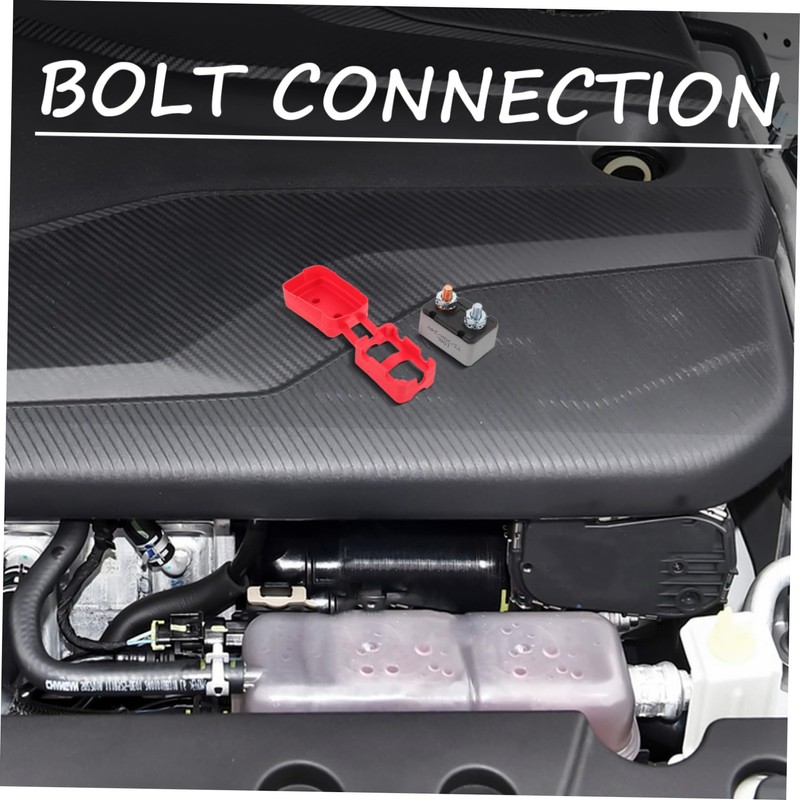 BUGUUYO Automatic Reset Circuit Breaker with Bolt Cover for Trucks